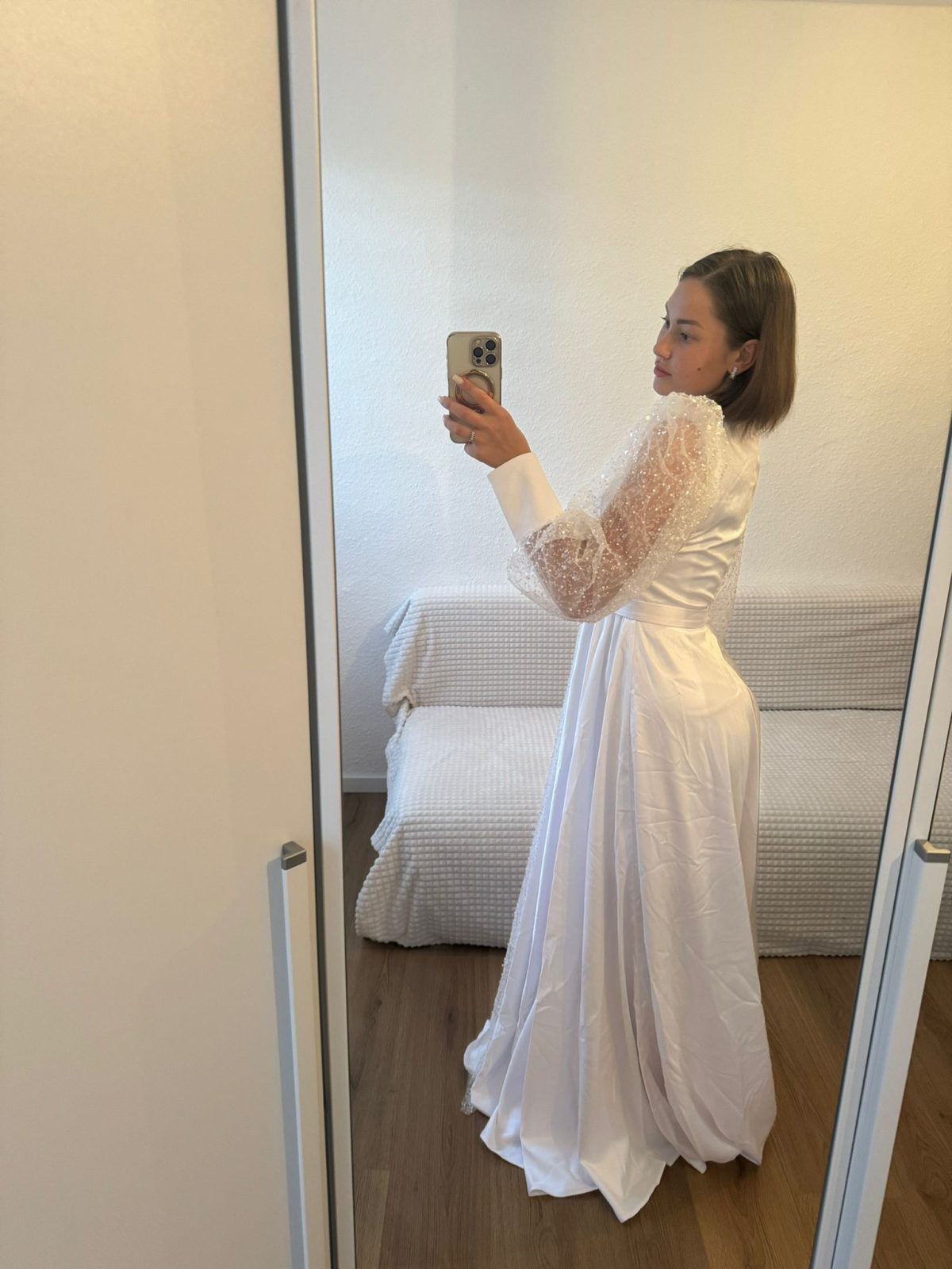 Abendkleid in weiß – Bild 5