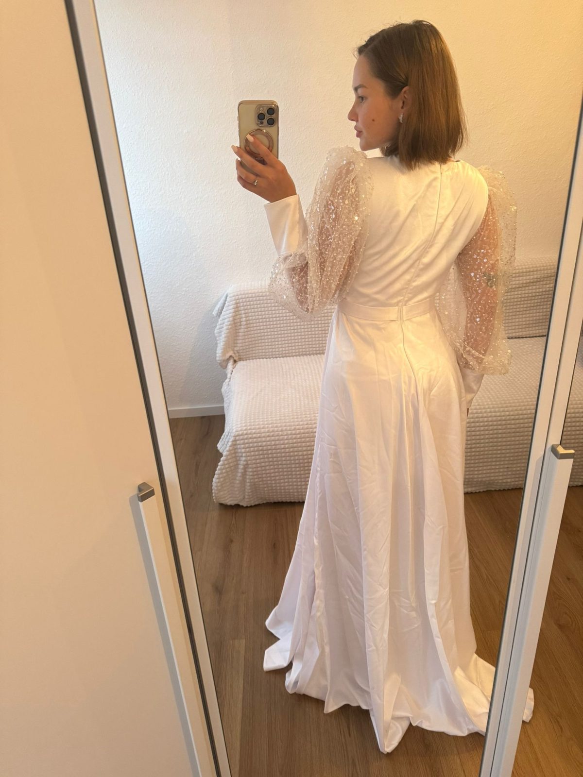 Abendkleid in weiß – Bild 3