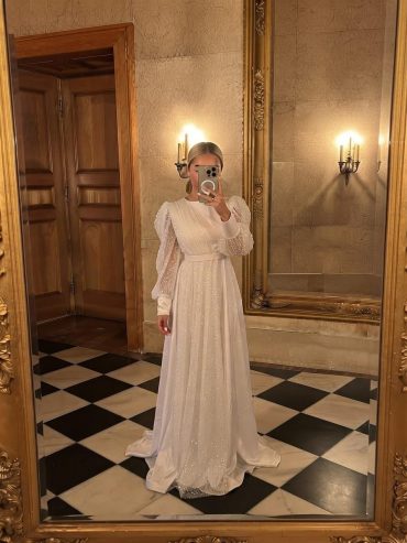 Abendkleid in weiß